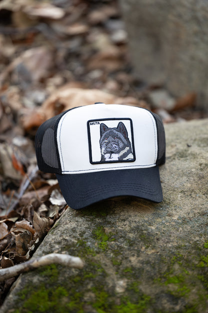 DogKingdom Akita Dog Trucker Hat One Size Fits All