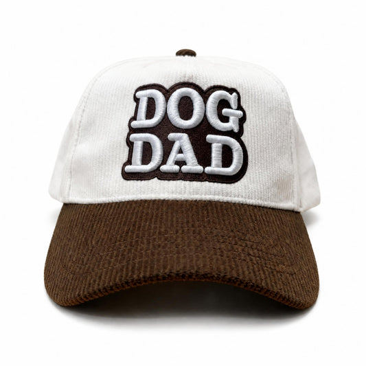 Dog Dad Corduroy Snapback Hat