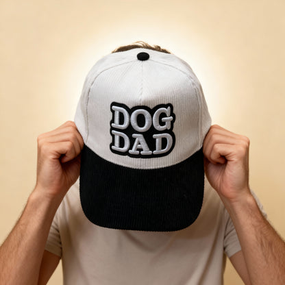 DogKingdom™ Dog Dad Corduroy Snapback Hat