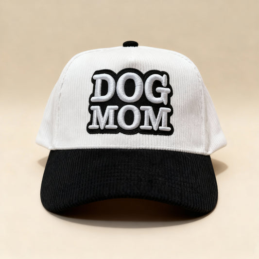 DogKingdom™ Dog Mom Corduroy Snapback Hat