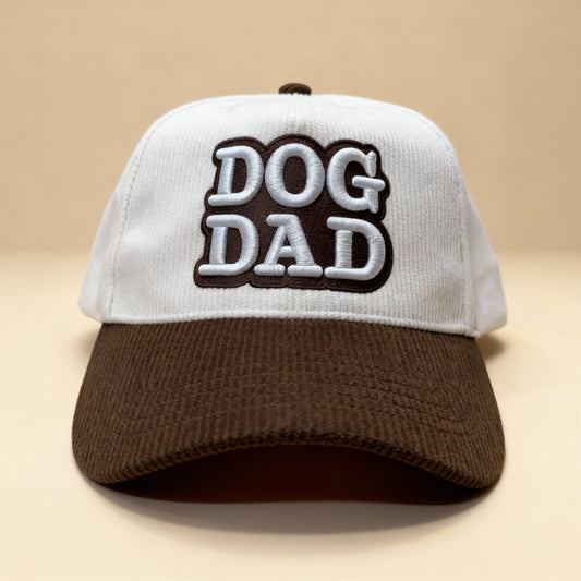 DogKingdom™ Dog Dad Corduroy Snapback Hat