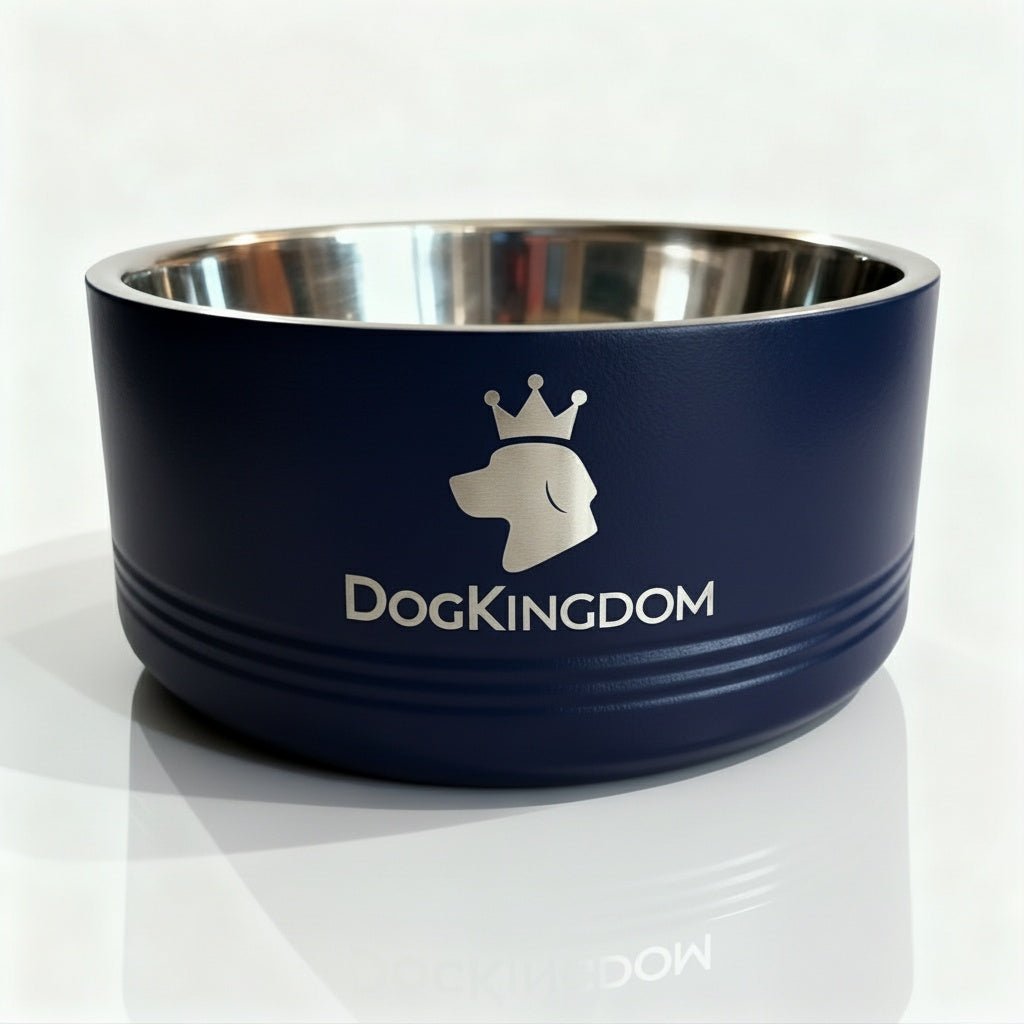 DogKingdom™ 32oz Stainless Steel Dog Bowl