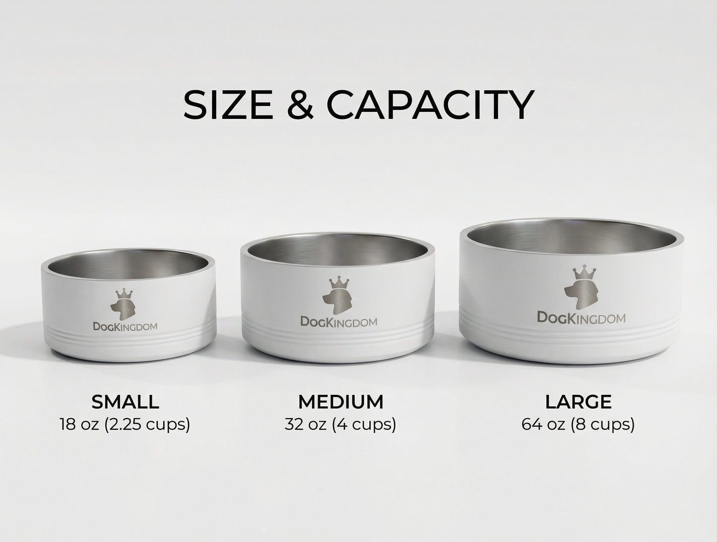 DogKingdom™ Stainless Steel Dog Bowl