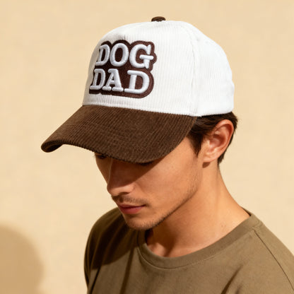 DogKingdom™ Dog Dad Corduroy Snapback Hat