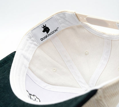 DogKingdom™ Dog Mom Corduroy Snapback Hat