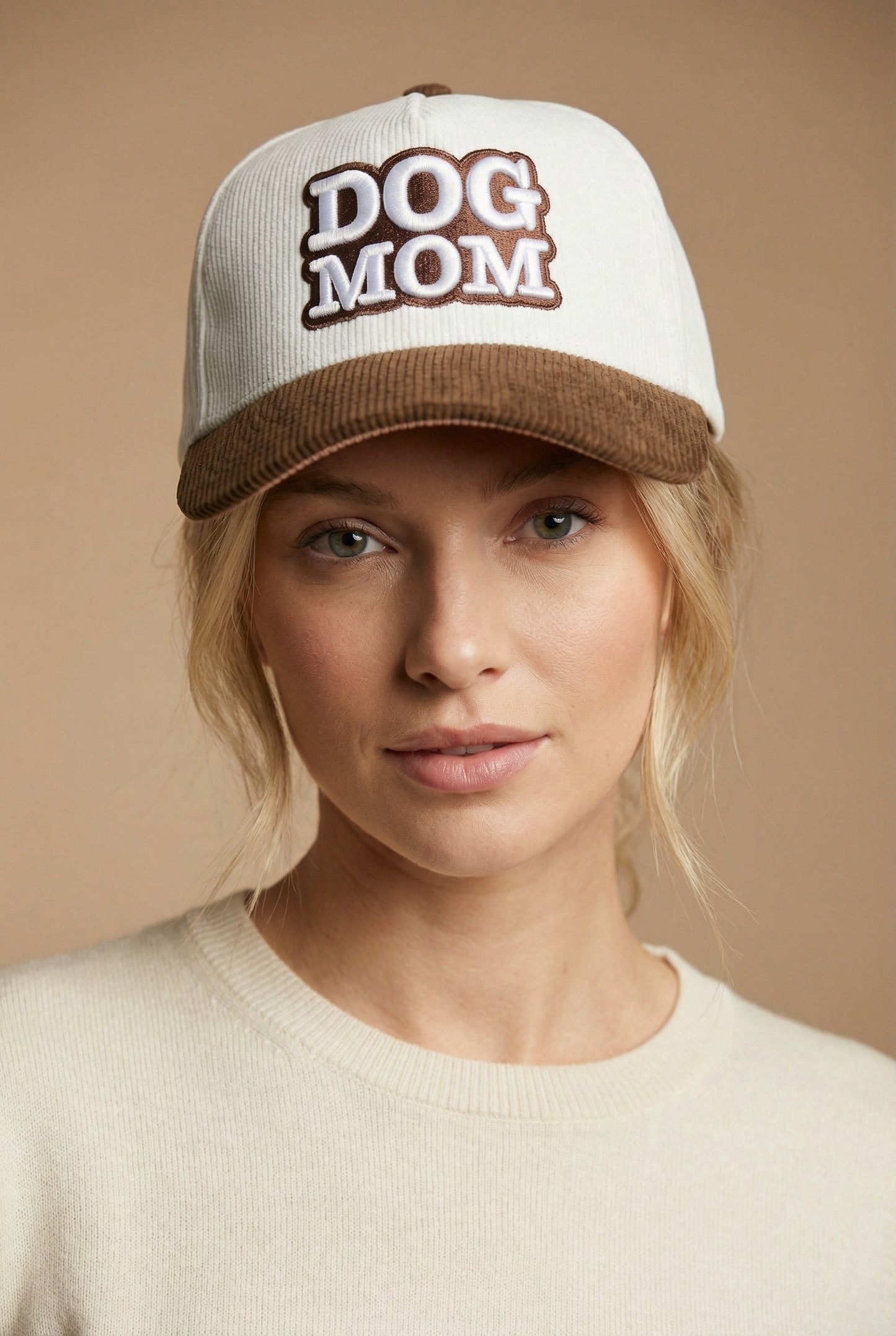 DogKingdom™ Dog Mom Corduroy Snapback Hat