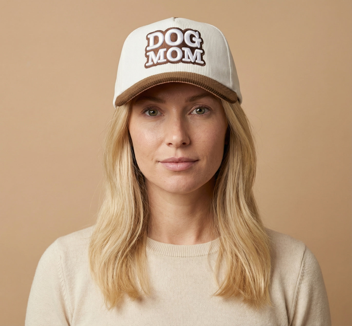 DogKingdom™ Dog Mom Corduroy Snapback Hat