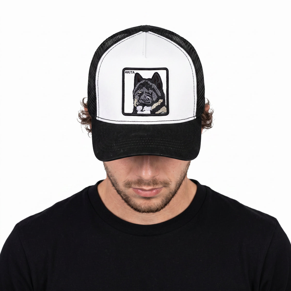 Akita Embroidered Trucker Hat
