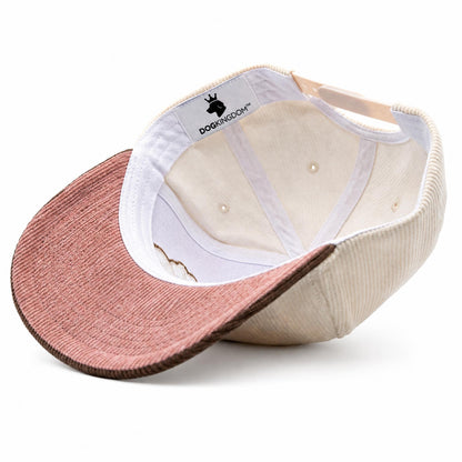 Dog Mom Corduroy Snapback Hat