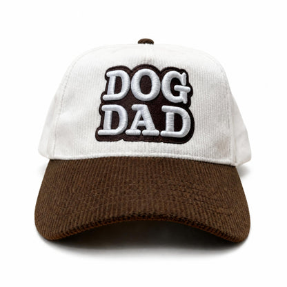 Dog Dad Corduroy Snapback Hat