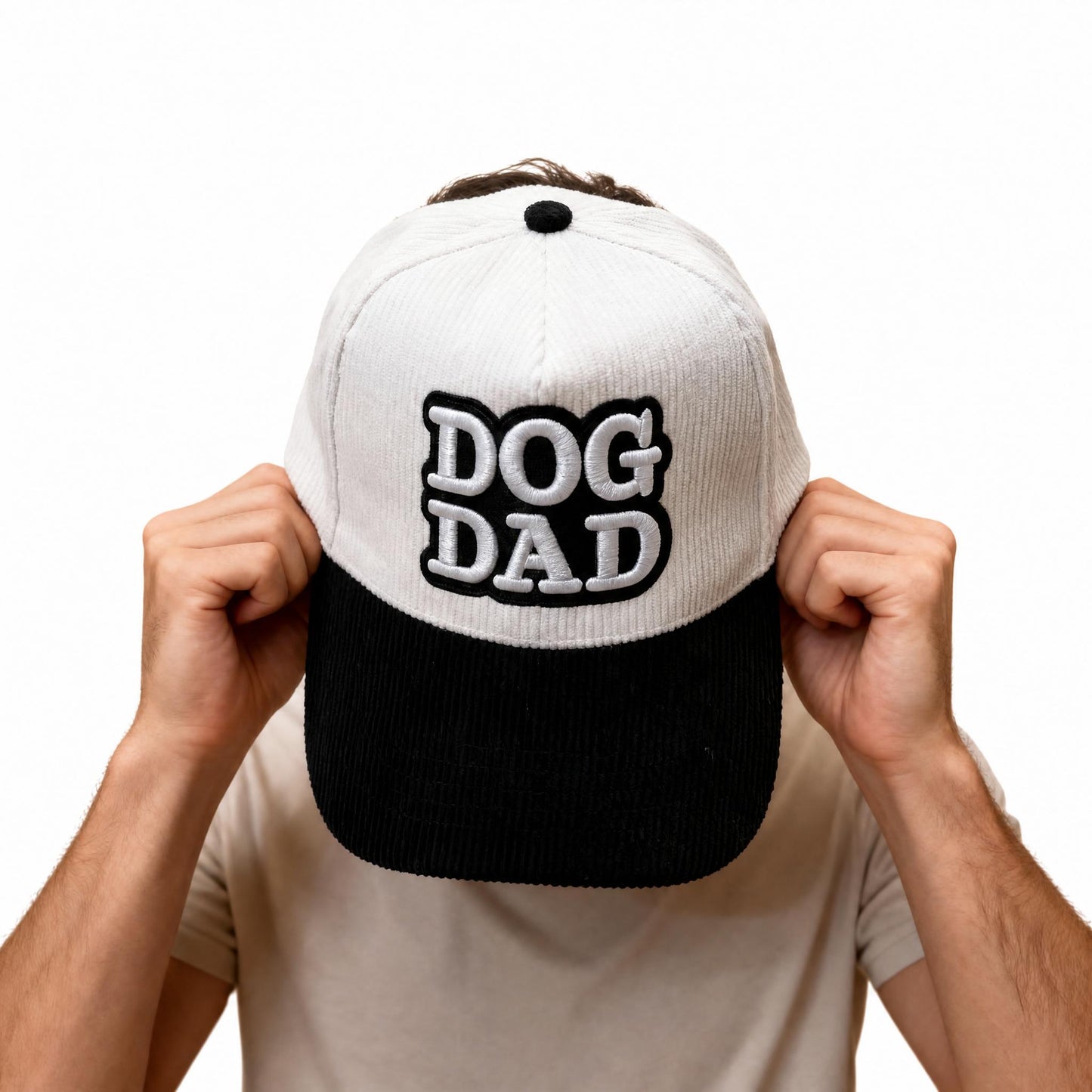 Dog Dad Corduroy Snapback Hat