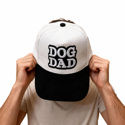 Dog Dad Corduroy Snapback Hat