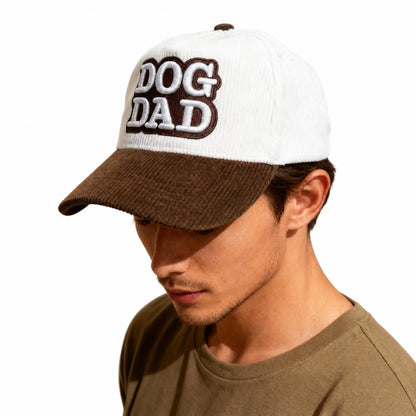 Dog Dad Corduroy Snapback Hat