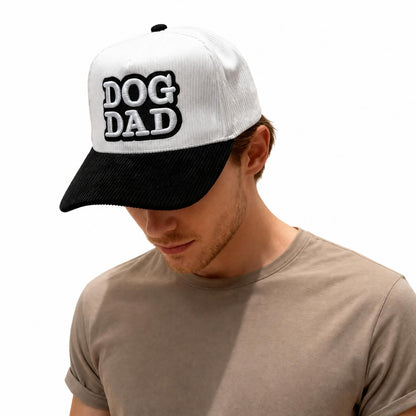 Dog Dad Corduroy Snapback Hat