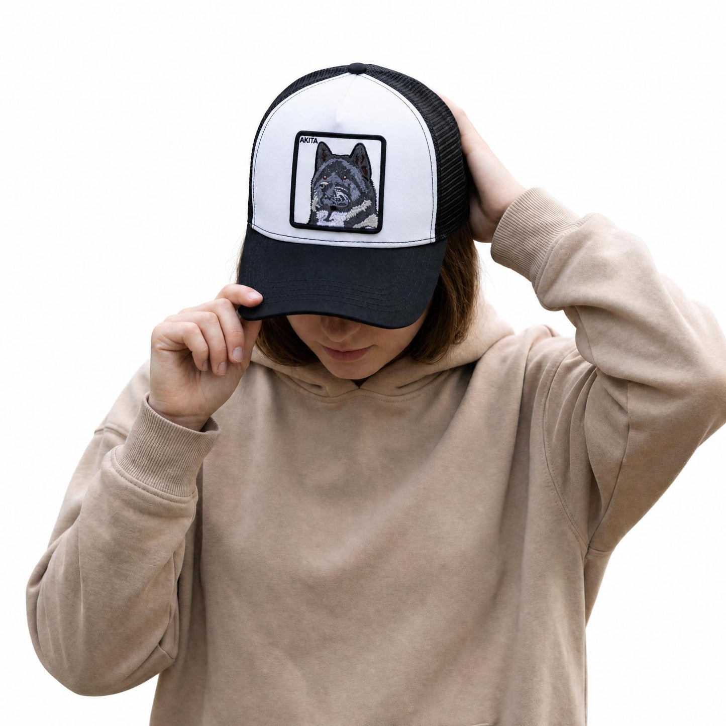 Akita Embroidered Trucker Hat