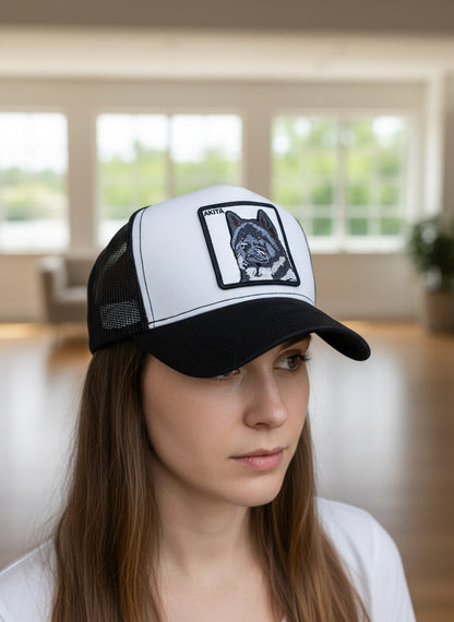 DogKingdom™ Akita Embroidered Trucker Hat